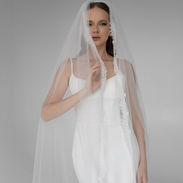Passionflower lace veil