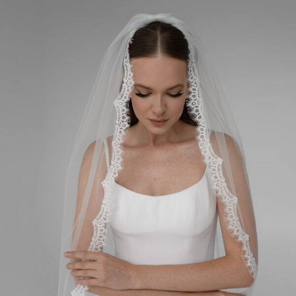 Passionflower lace veil