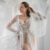 Floral Trim Peignoir