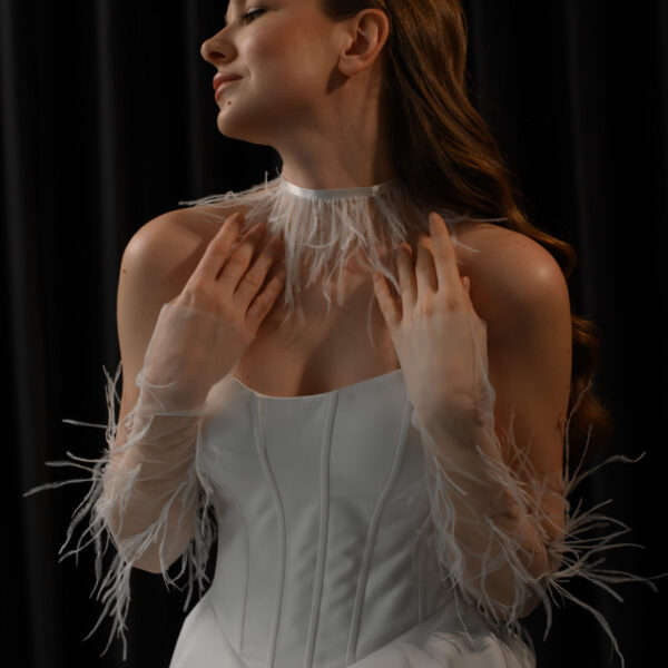 Choker feather wide Choker feather wide